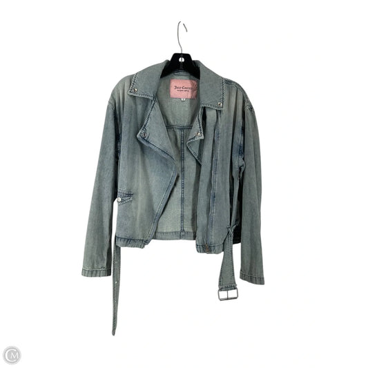 Jacket Denim By Juicy Couture In Blue Denim, Size: S