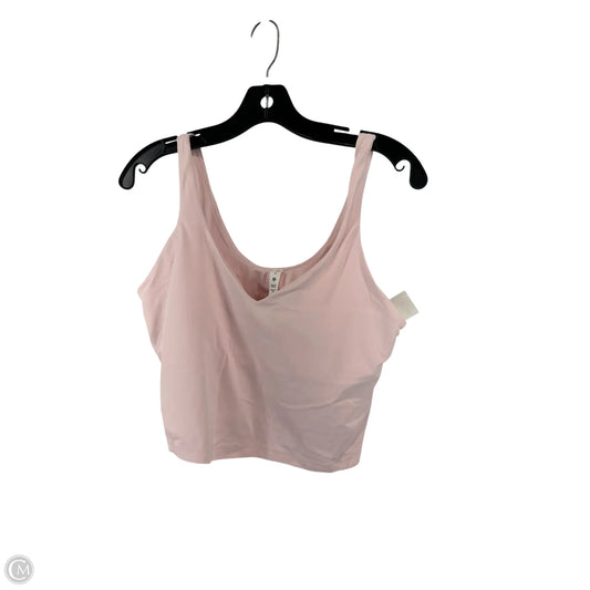 Athletic Tank Top By Lululemon In Pink, Size: 12