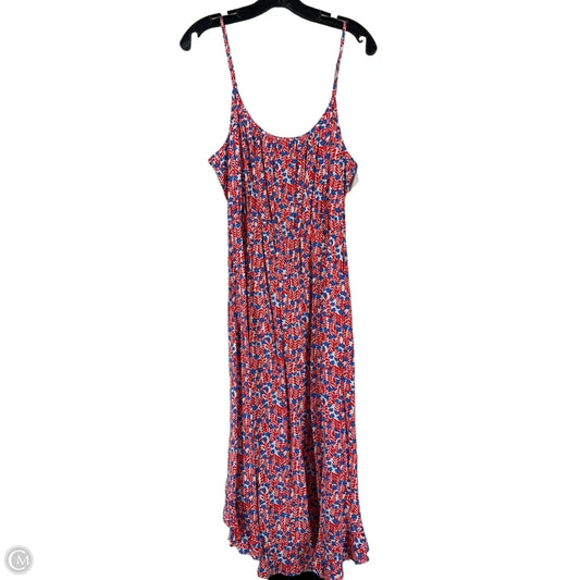 Dress Casual Midi By J. Crew In Red & White, Size: 10