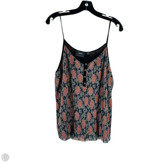 Top Sleeveless By Maeve In Blue & Red, Size: L
