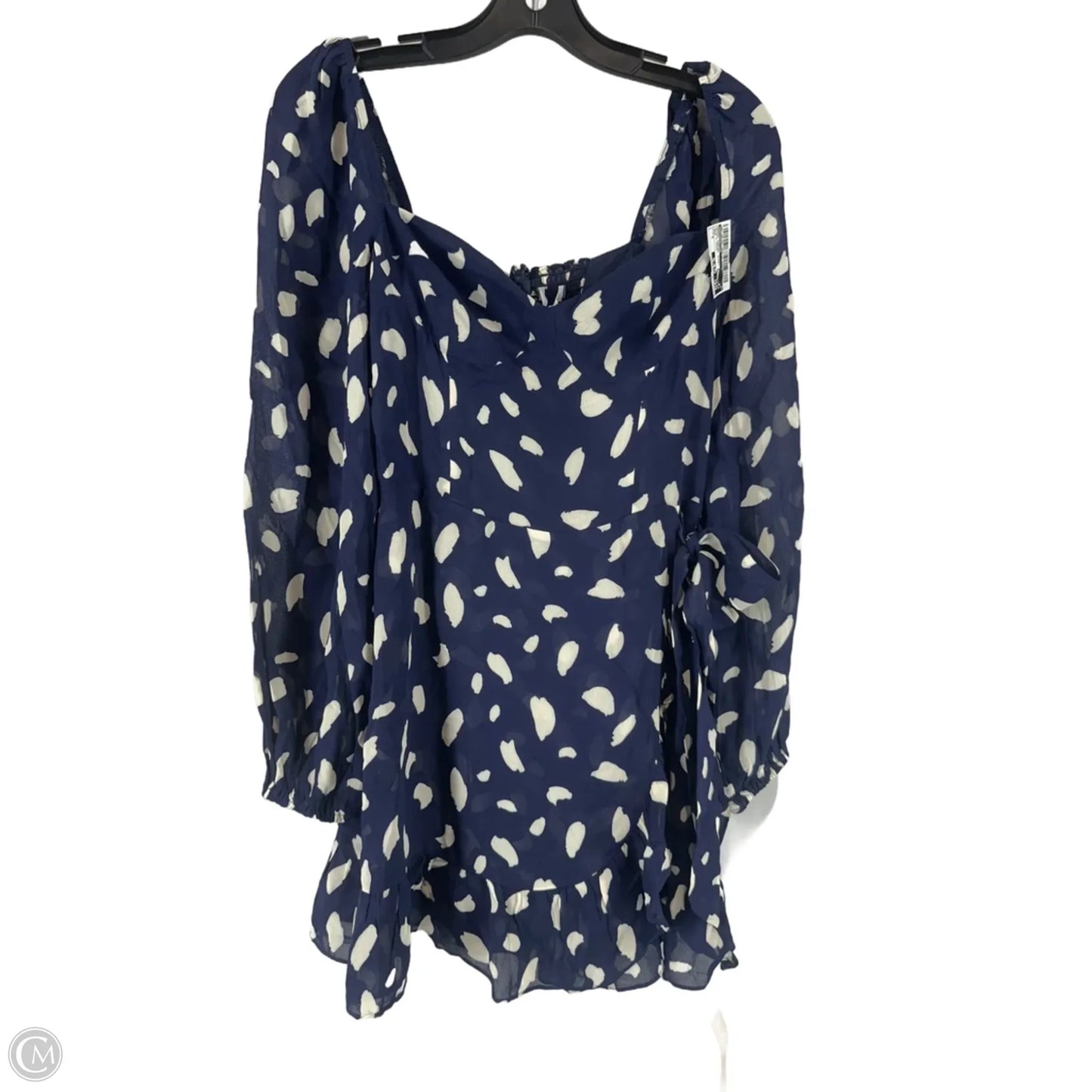 Dress Casual Short By Reformation In Blue & Cream, Size: 6