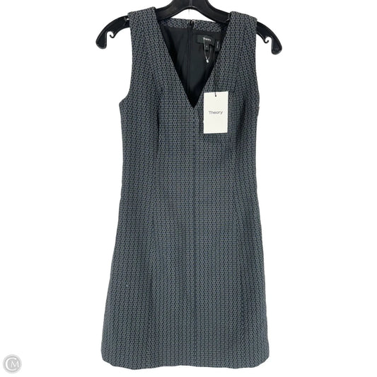 Dress Work By Theory In Black & Blue, Size: 0