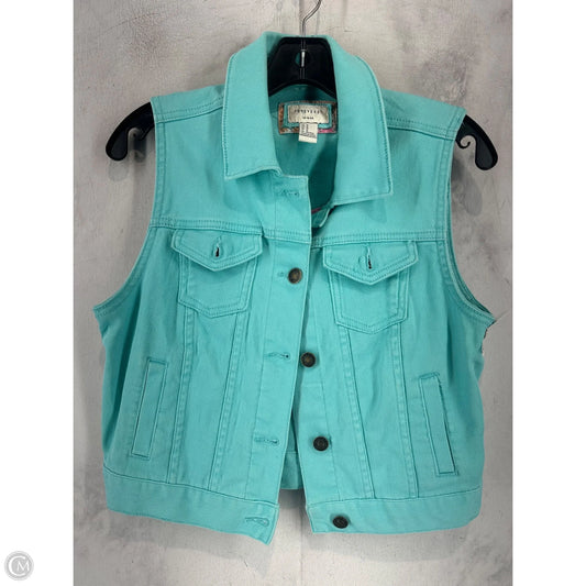 Vest Other By Forever 21 In Blue, Size: M