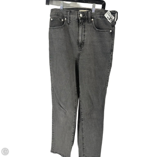 Jeans Straight By Madewell In Black, Size: 28