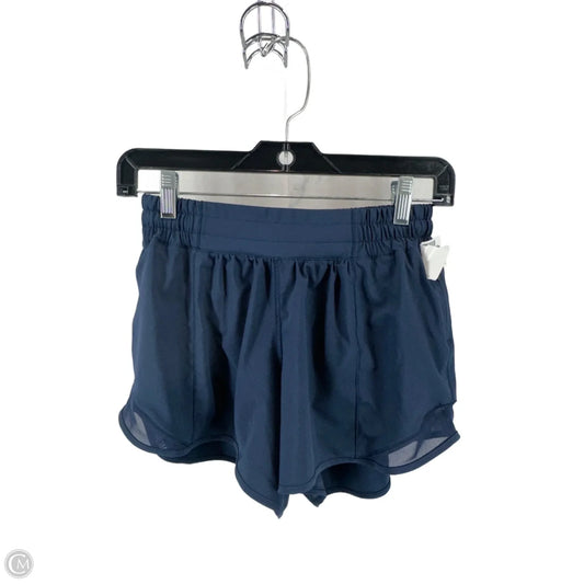 Athletic Shorts By Lululemon In Navy, Size: 6l