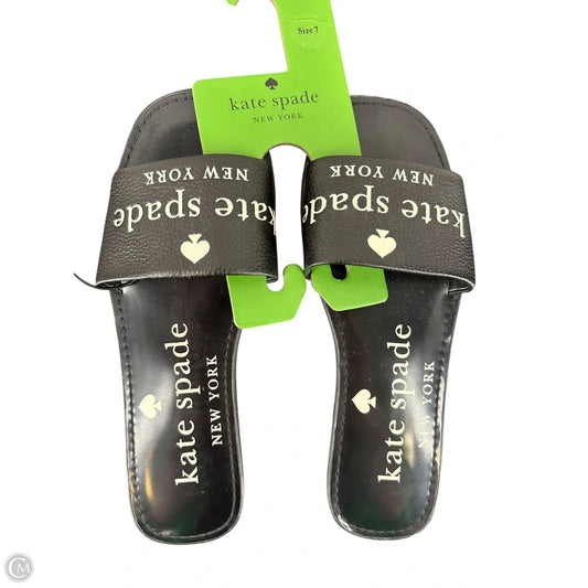Sandals Designer By Kate Spade In Black, Size: 7