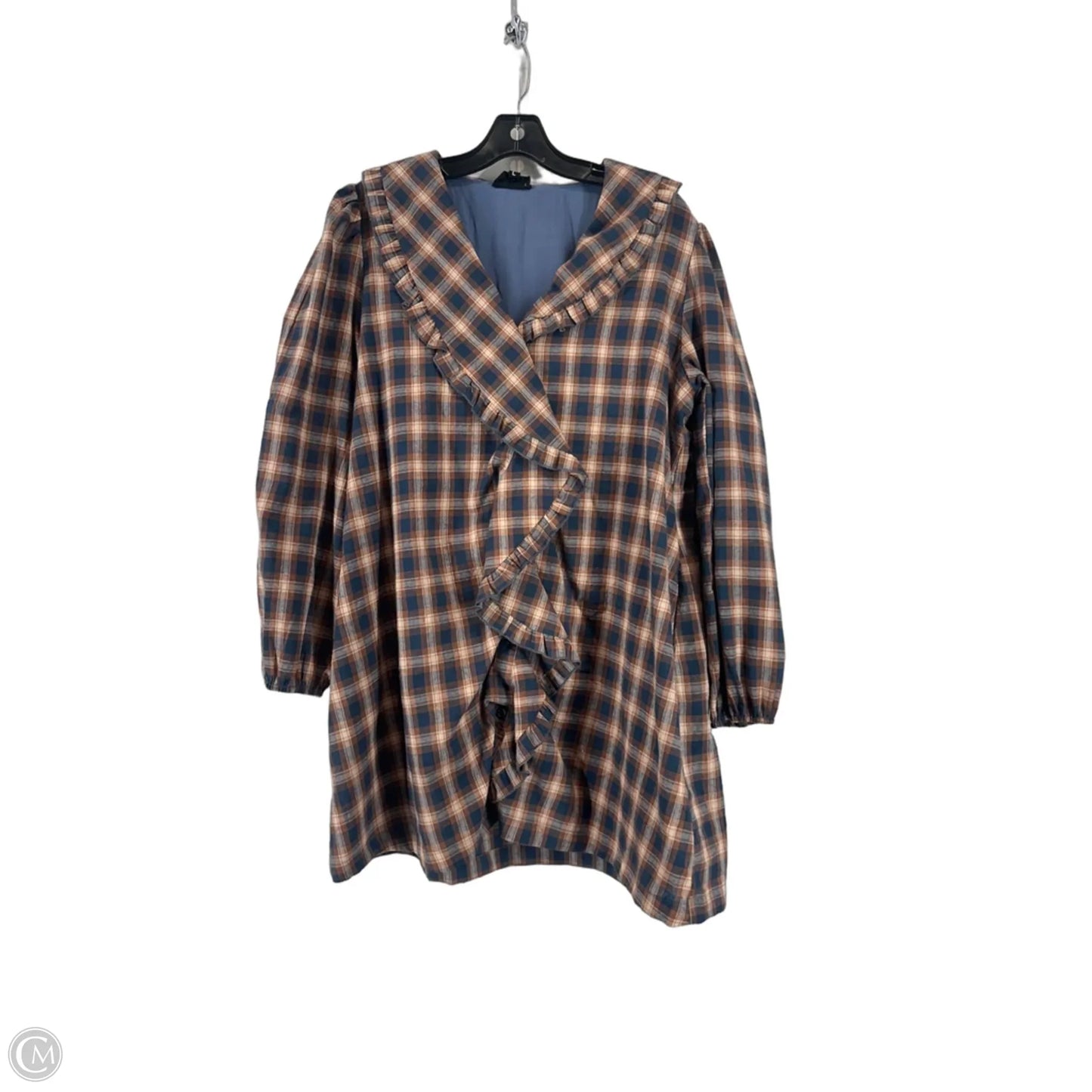 Dress Casual Short By Heyson In Plaid Pattern, Size: L