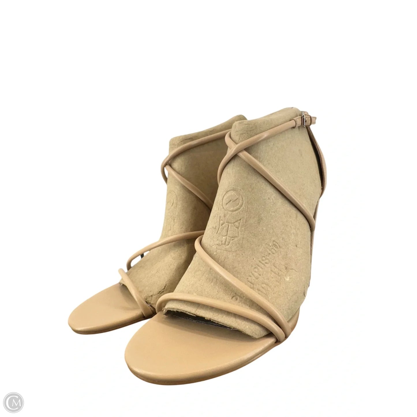 Sandals Heels Block By Nine West In Tan, Size: 11