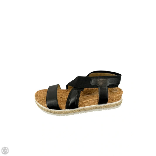 Sandals Flats By Adrienne Vittadini In Black, Size: 6