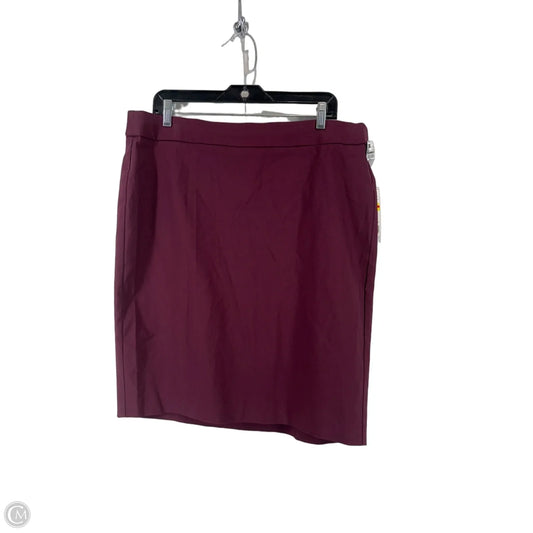 Skirt Mini & Short By Elle In Maroon, Size: Xl