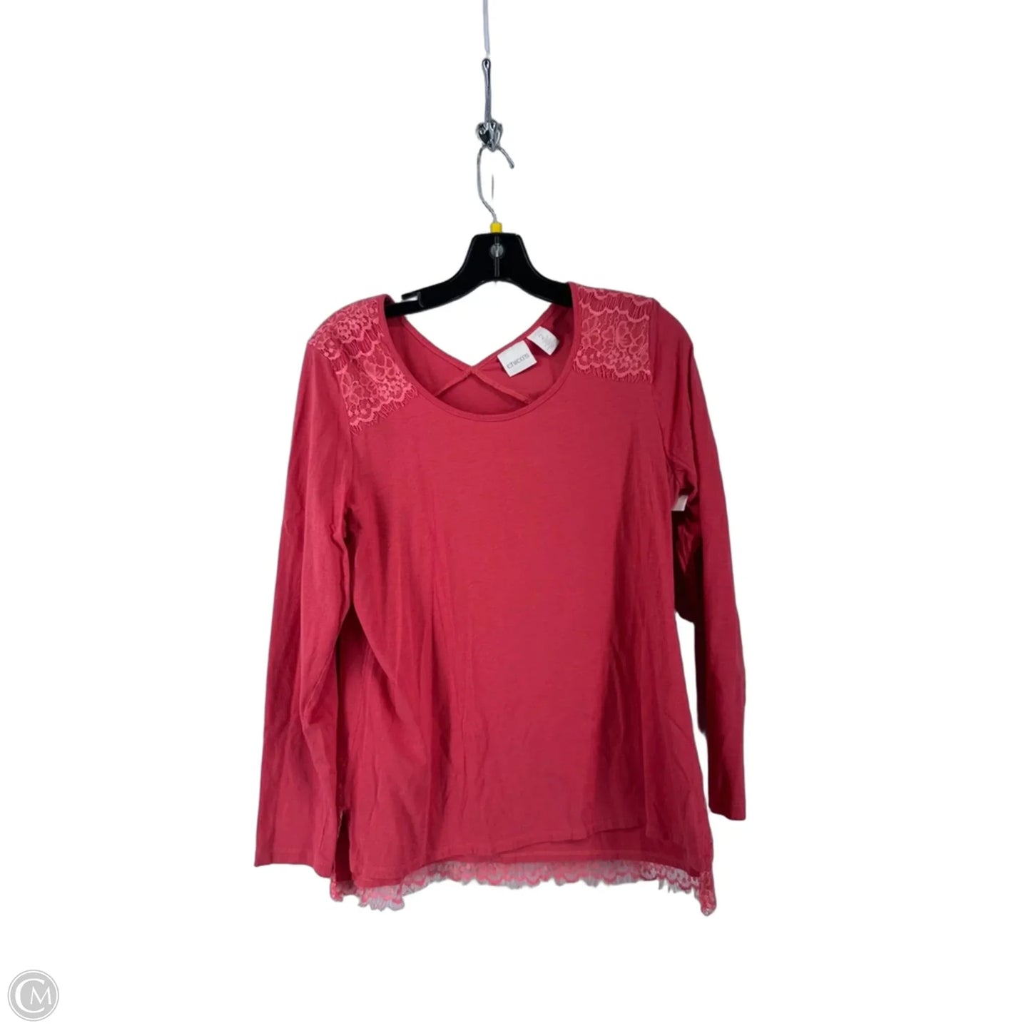 Top Long Sleeve By Chicos In Pink, Size: 2
