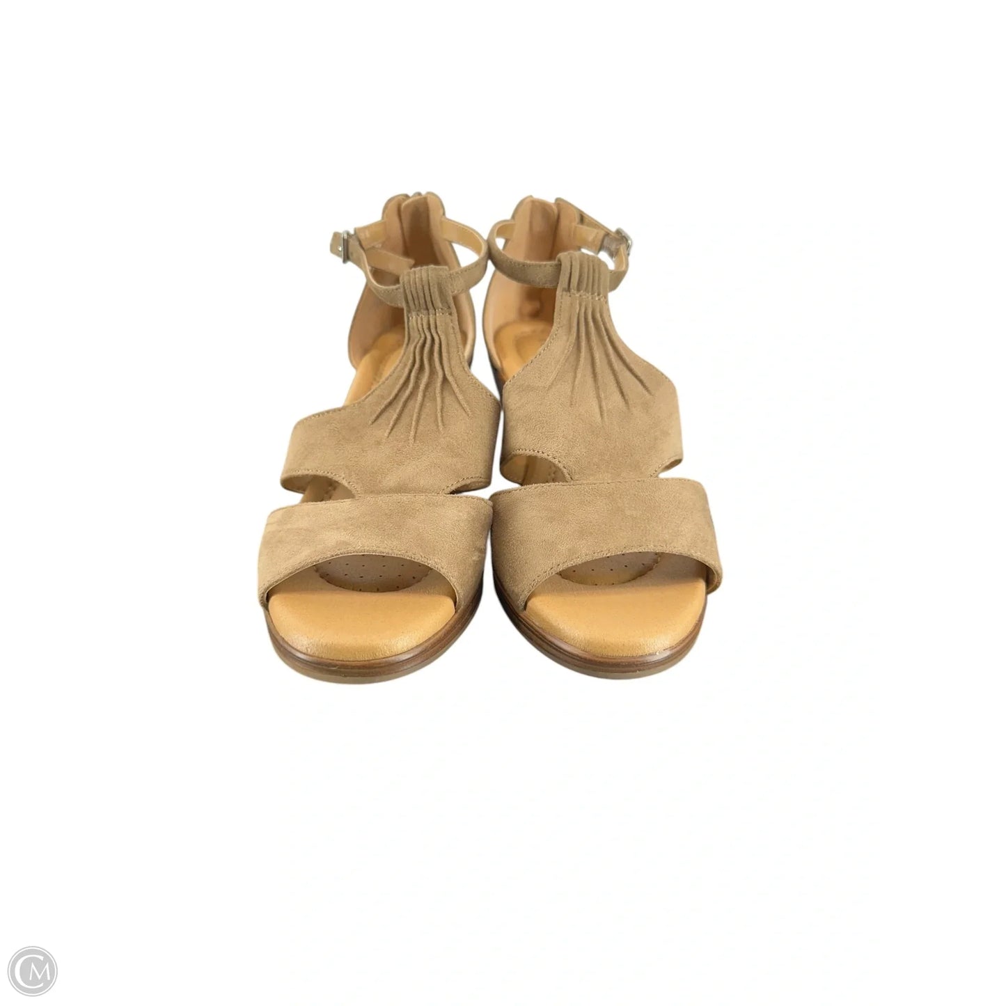 Sandals Heels Wedge By Kelly And Katie In Brown, Size: 6.5