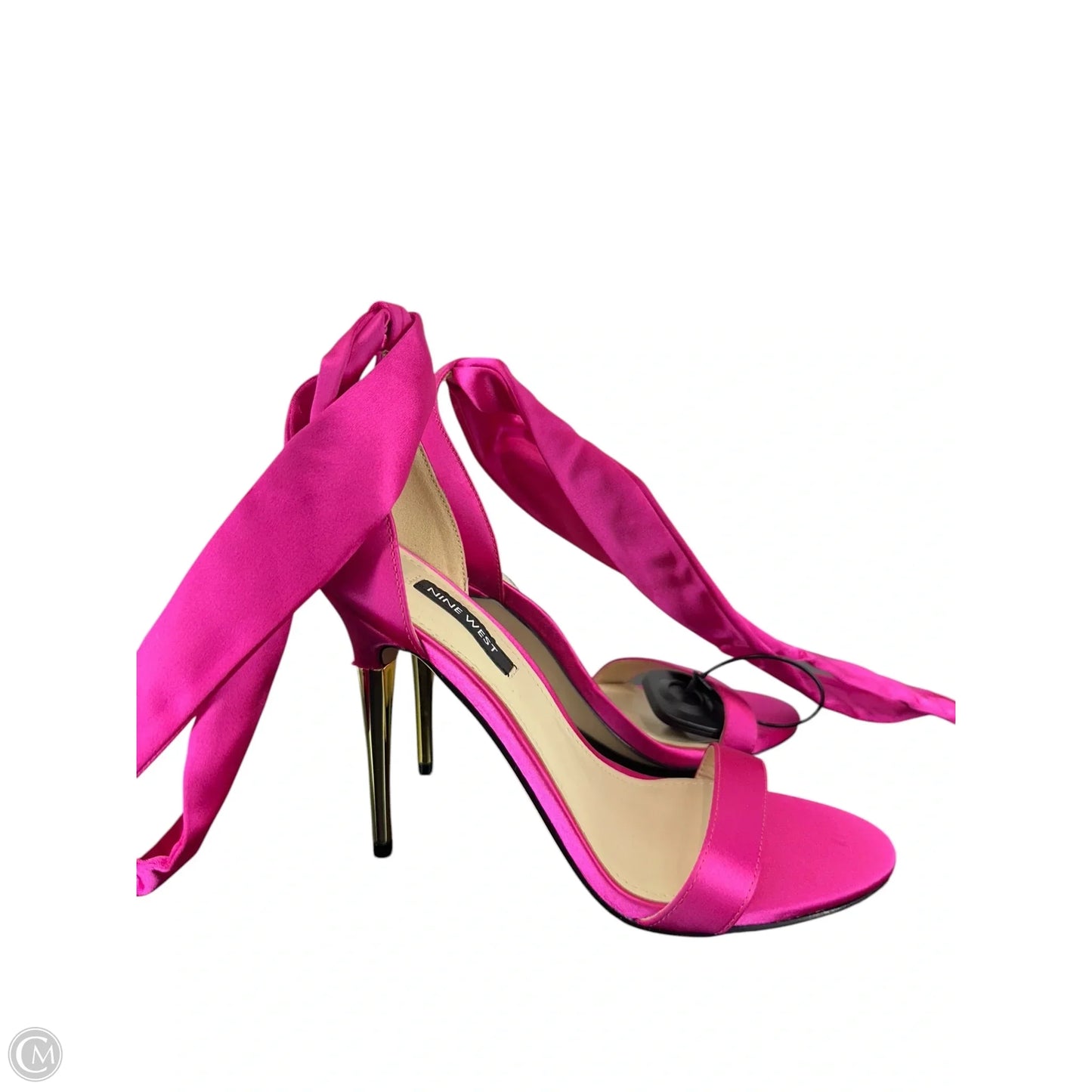 Sandals Heels Stiletto By Nine West In Pink, Size: 7