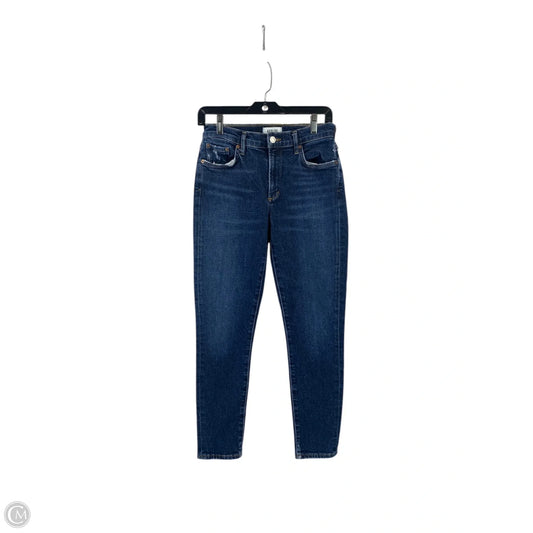 Jeans Skinny By Agolde In Blue Denim, Size: 4