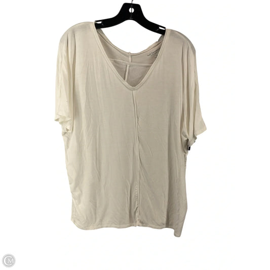 Top Short Sleeve By Soft Surroundings In White, Size: Xs