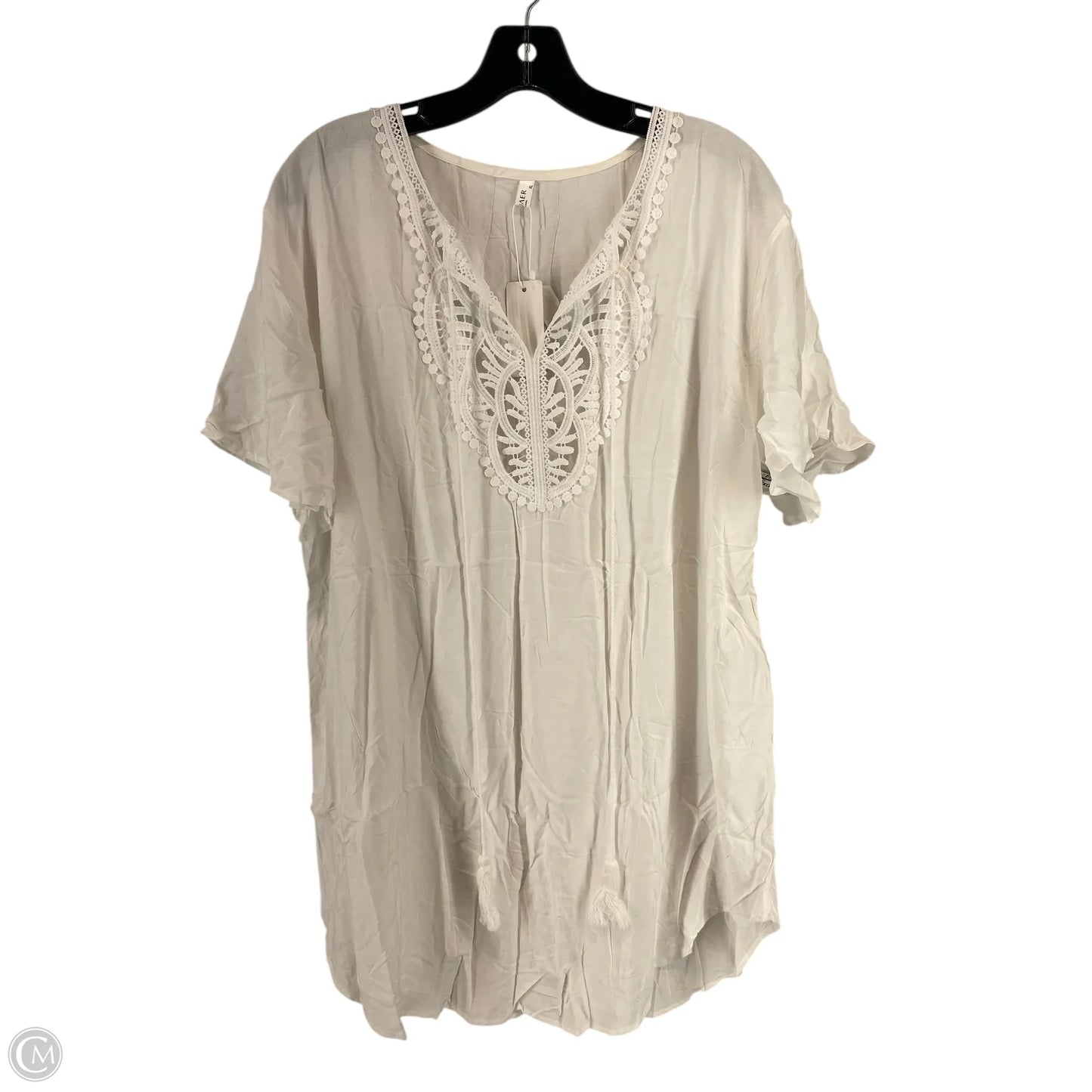 Dress Casual Short By Cme In White, Size: Xl