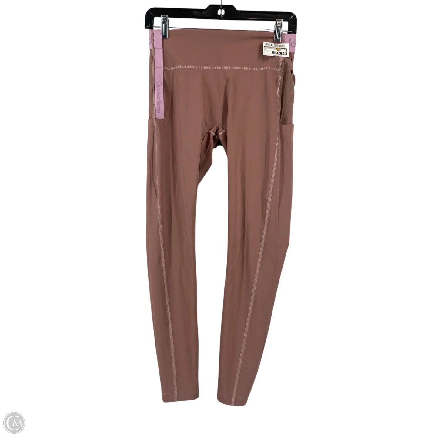 Athletic Leggings By Outdoor Voices In Maroon, Size: M