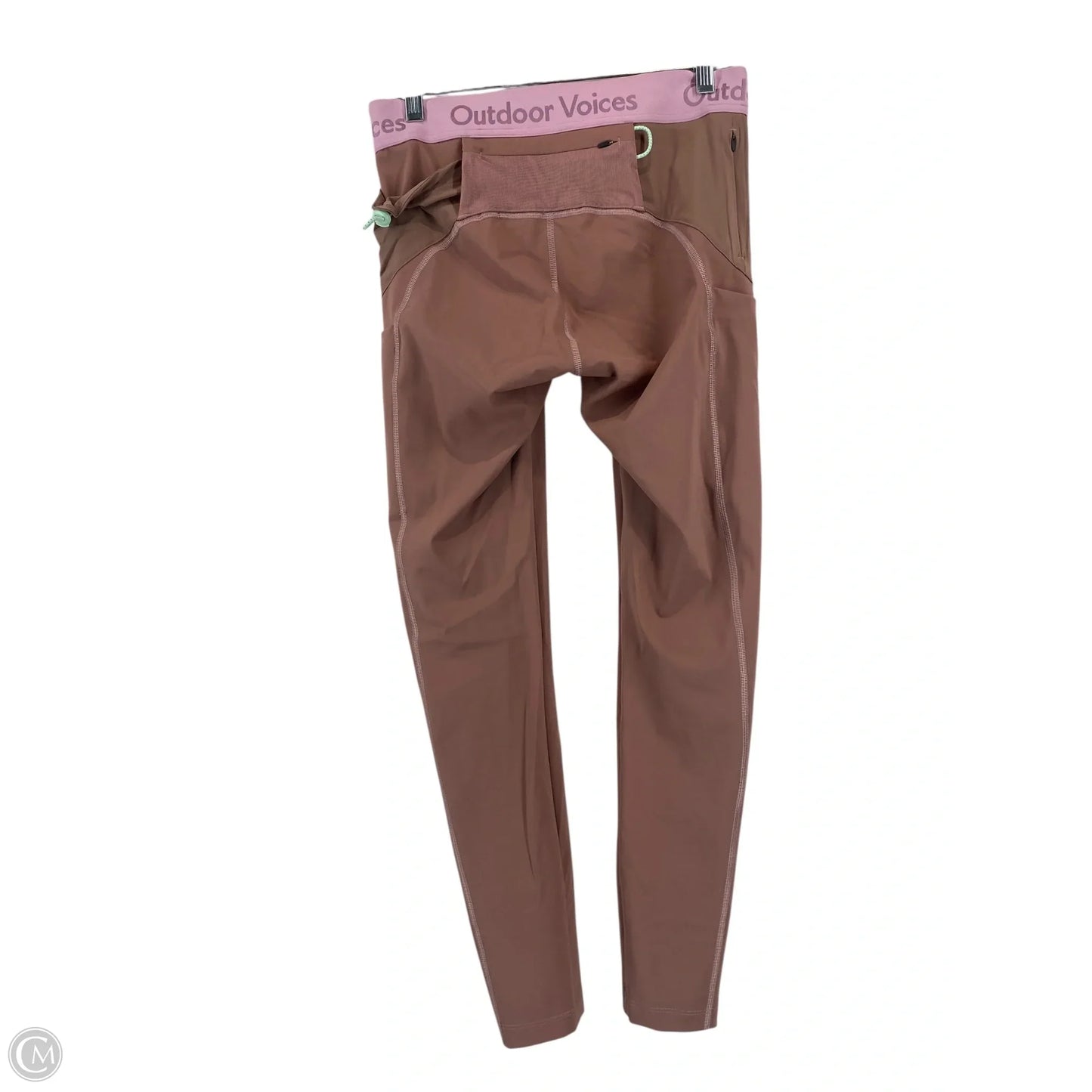 Athletic Leggings By Outdoor Voices In Maroon, Size: M