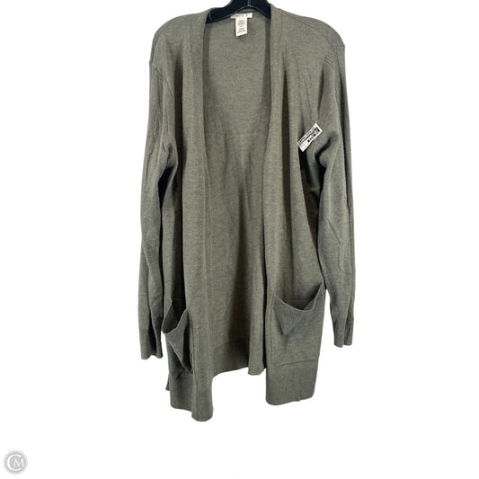 Sweater Cardigan By Matty M In Green, Size: Xl