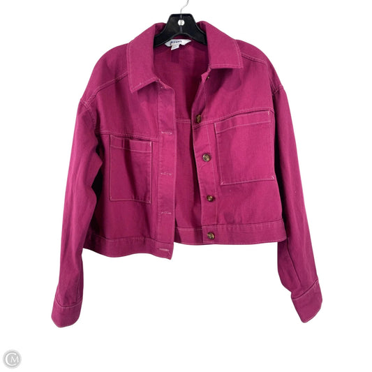 Jacket Shirt By Old Navy In Purple, Size: M