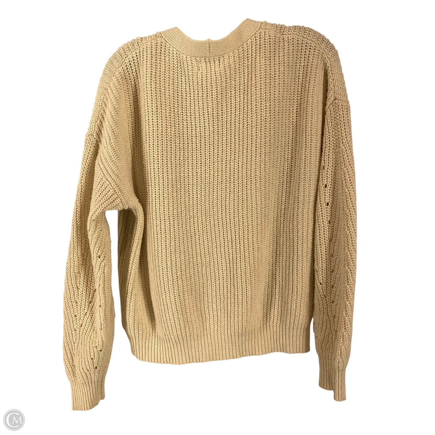Sweater Cardigan By Time And Tru In Cream, Size: S