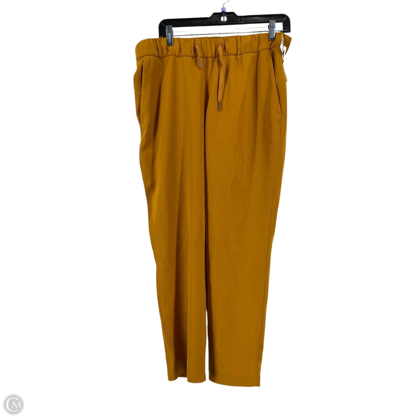 Athletic Pants By Lululemon In Yellow, Size: 10