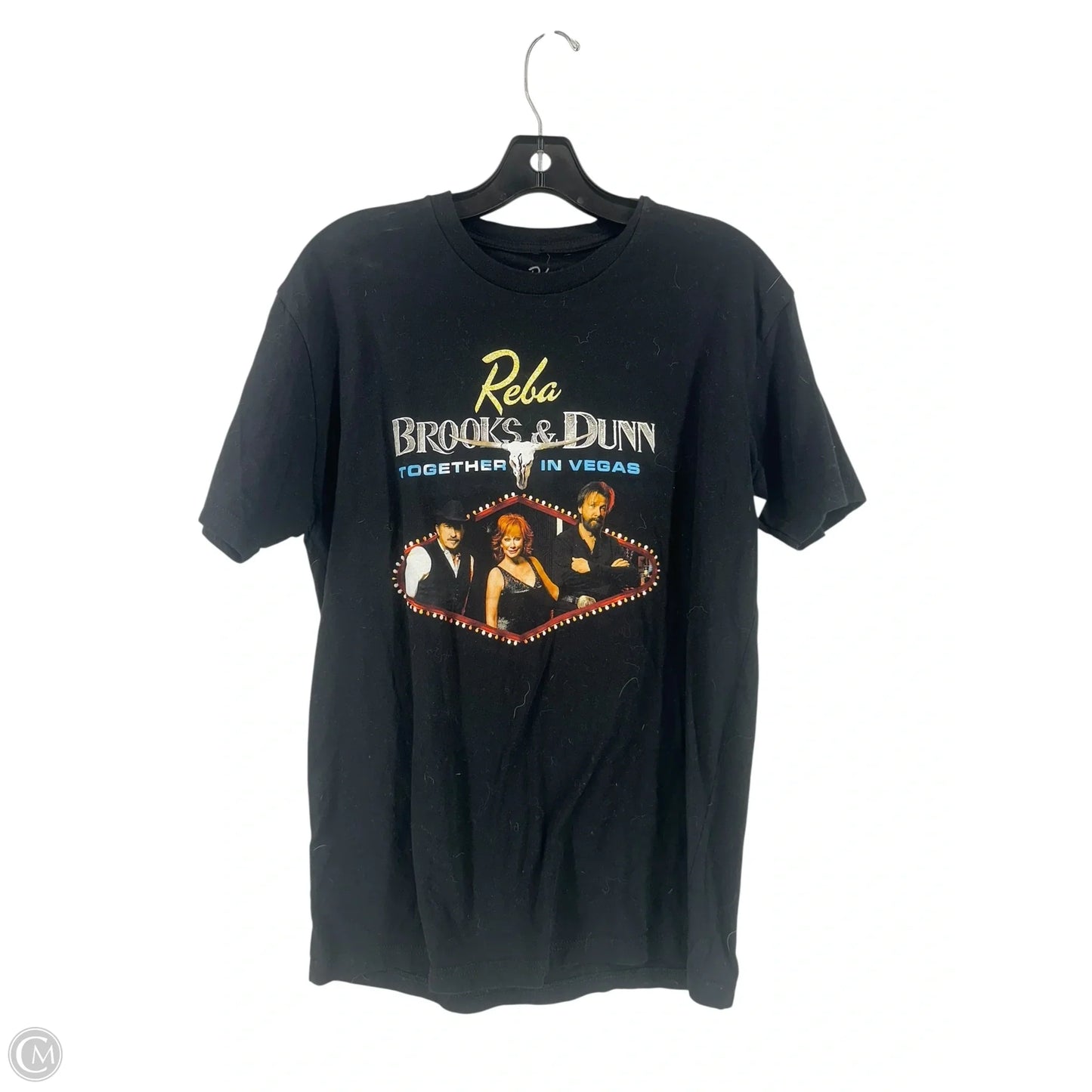 Top Short Sleeve Basic By Reba In Black, Size: M