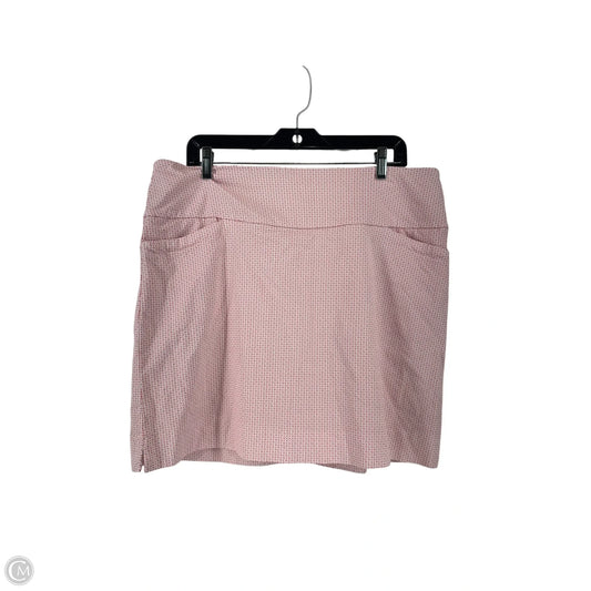 Skort By Sc & Co In Red & White, Size: Xl