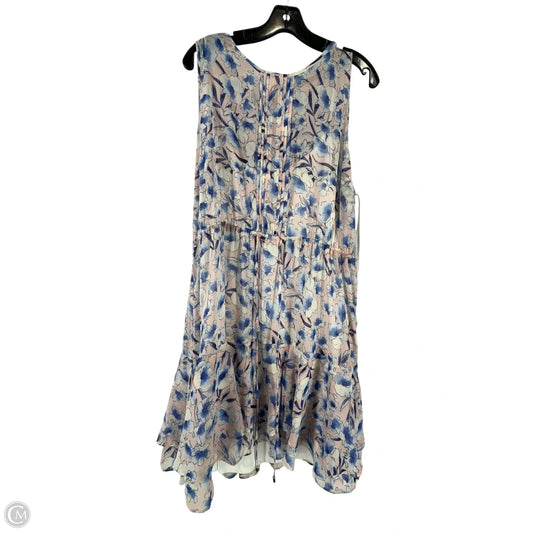 Dress Party Short By Tommy Hilfiger In Blue & Pink, Size: 16