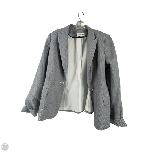 Blazer By Calvin Klein In Black & White, Size: 10
