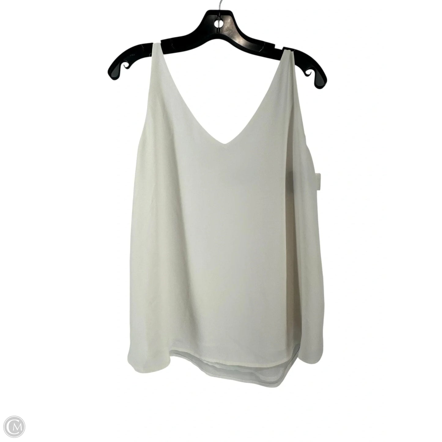 Blouse Sleeveless By Loft In White, Size: M