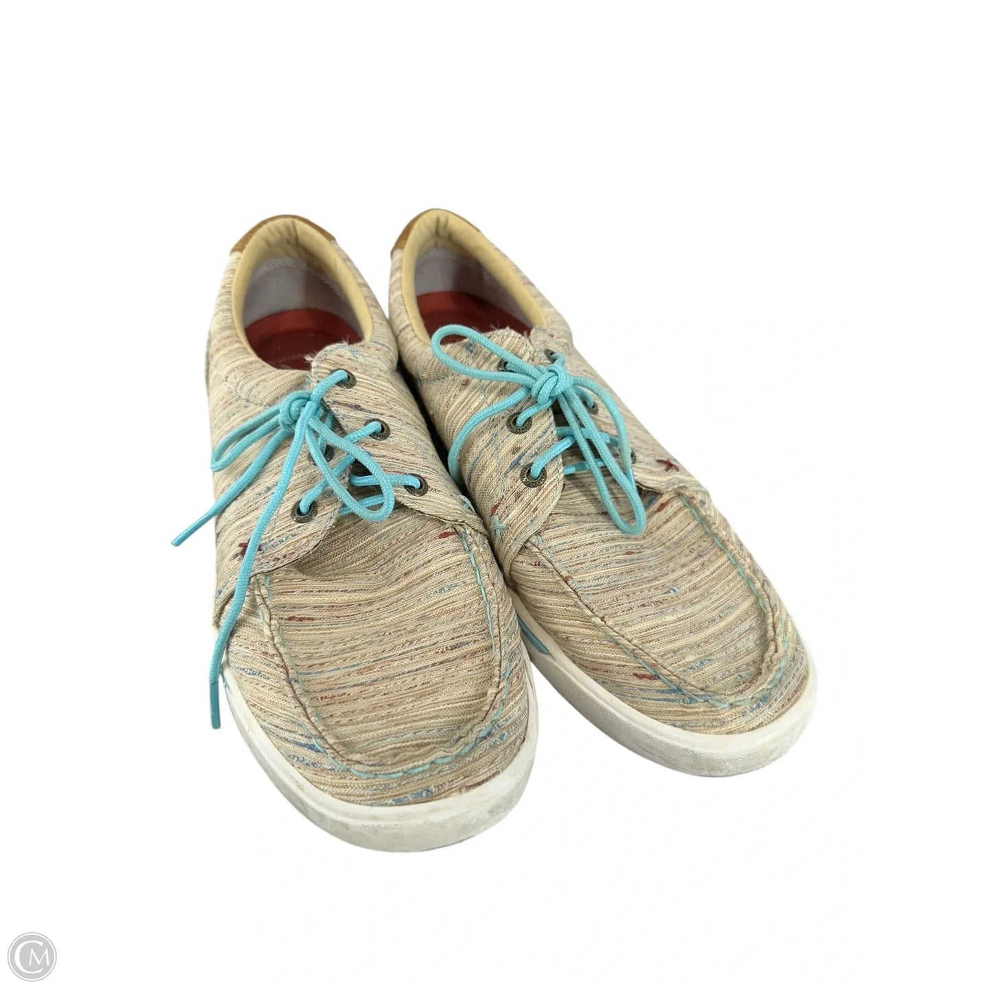 Shoes Athletic By Clothes Mentor In Tan, Size: 9.5