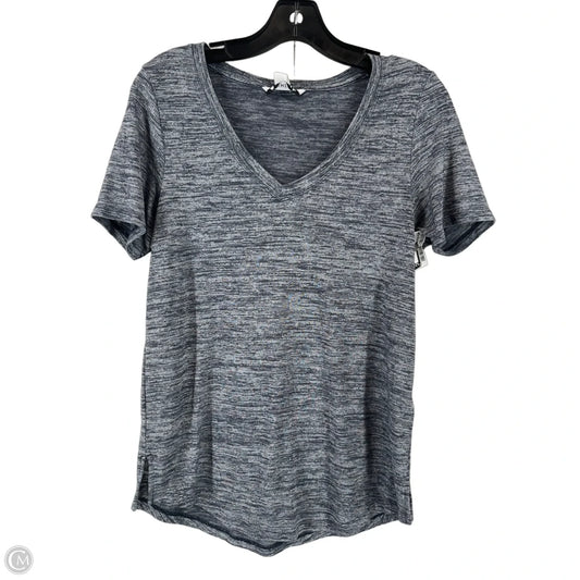Athletic Top Short Sleeve By Athleta In Grey, Size: Xs
