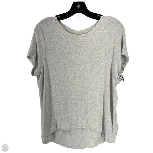 Athletic Top Short Sleeve By Athleta In Grey, Size: S
