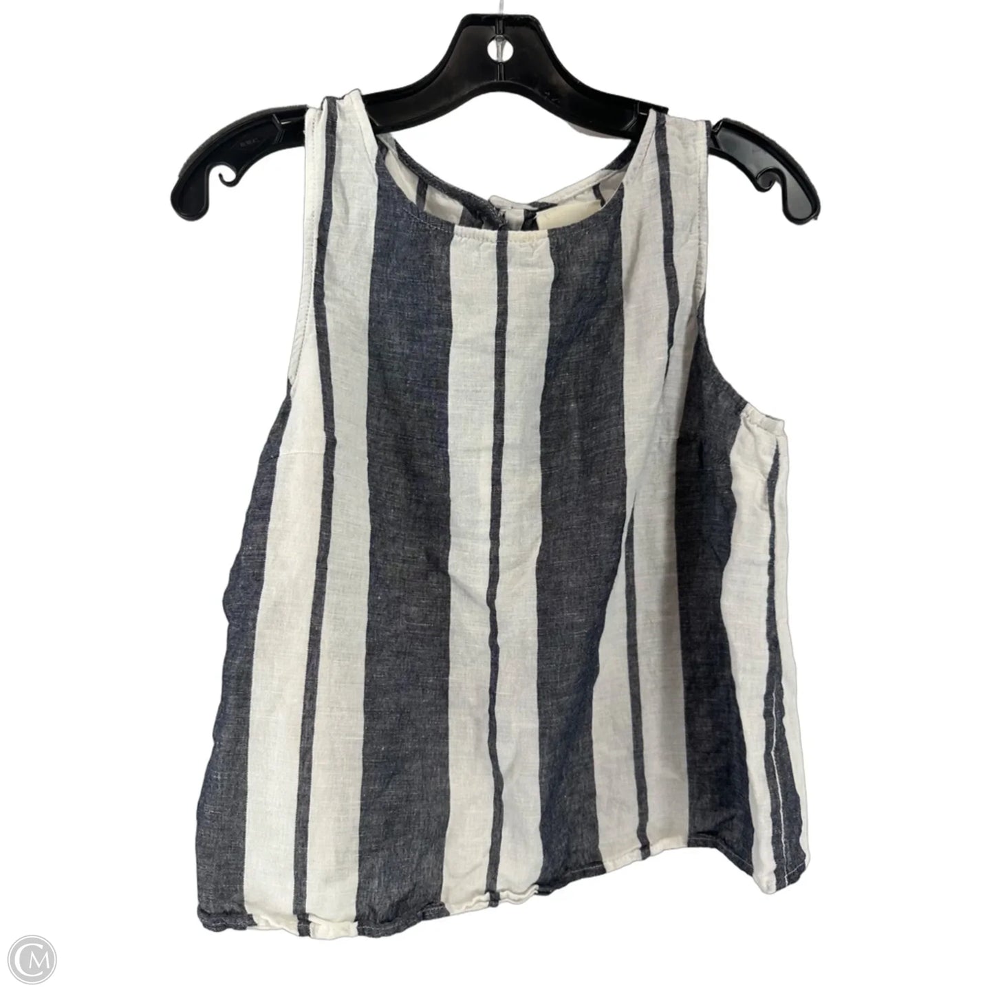 Top Sleeveless By Maeve In Striped Pattern, Size: L