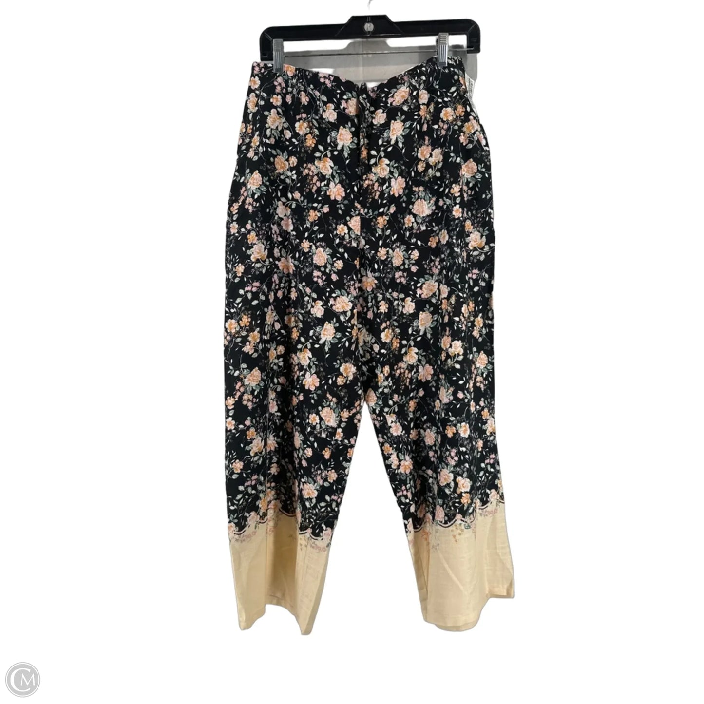 Pants Cropped By Lc Lauren Conrad In Floral Print, Size: 10p