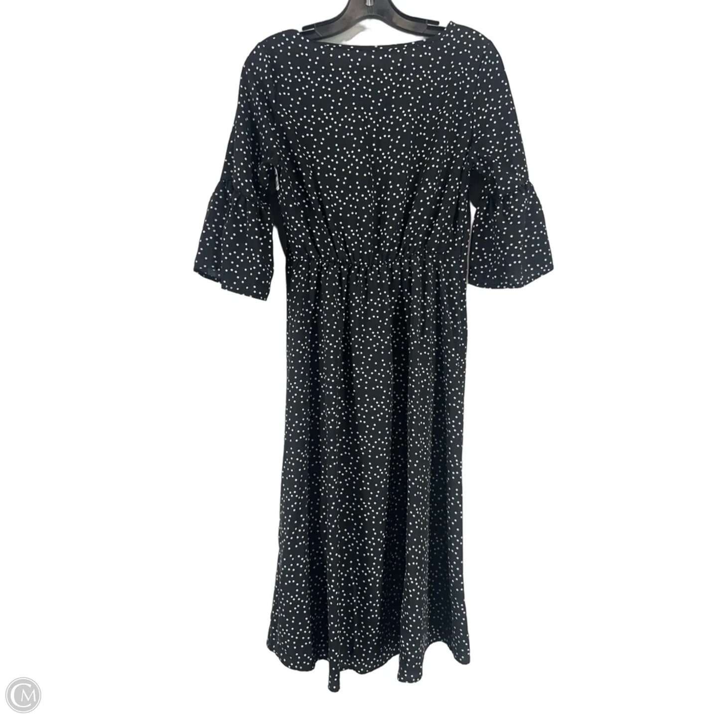 Dress Casual Midi By Downeast In Polkadot Pattern, Size: Xs