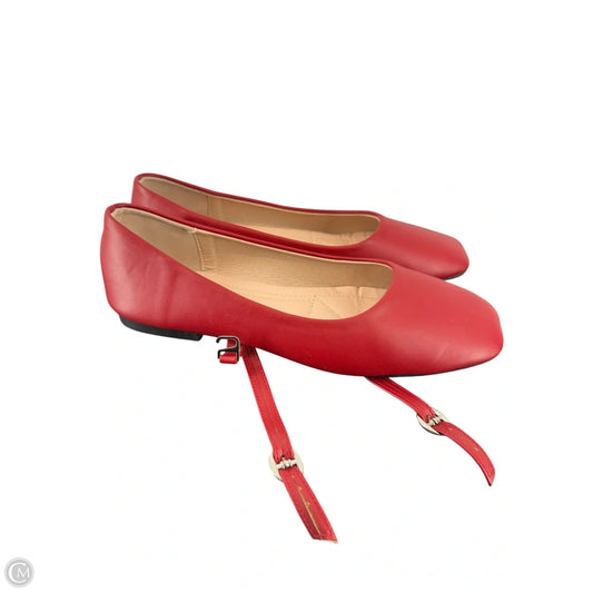 Shoes Flats By Clothes Mentor In Red, Size: 7.5