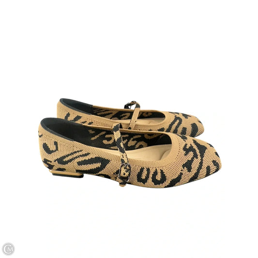 Shoes Flats By Clothes Mentor In Animal Print, Size: 7.5