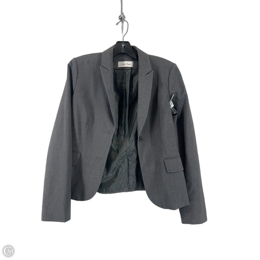 Blazer By Calvin Klein In Grey, Size: M