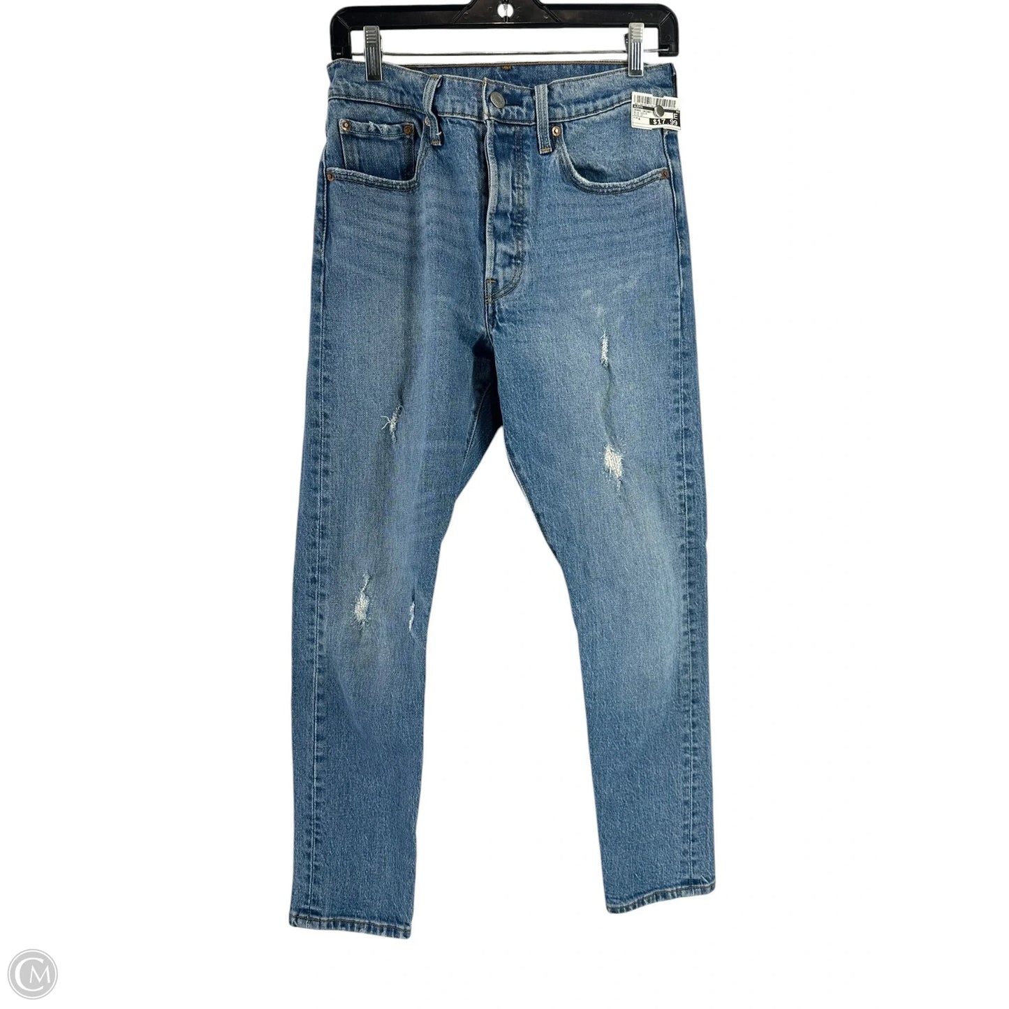 Jeans Skinny By Levis In Blue Denim, Size: 4