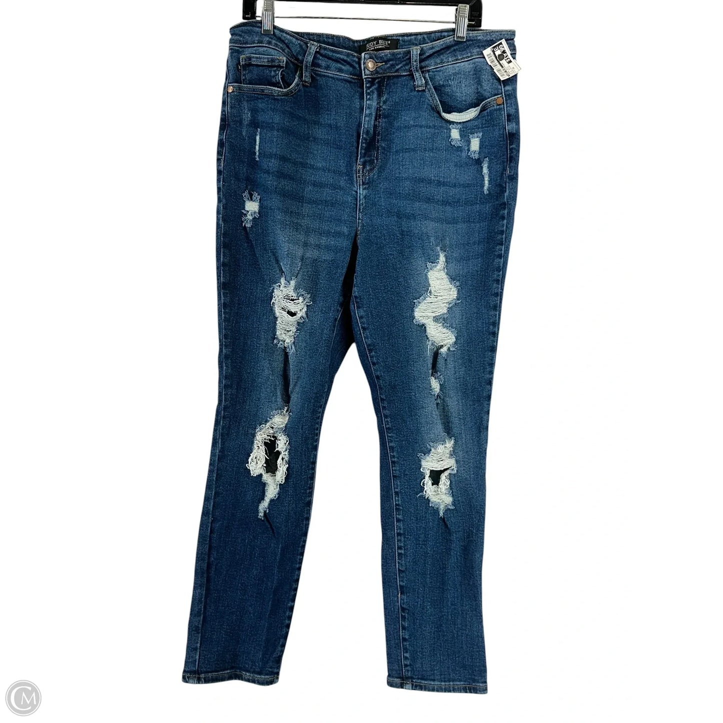 Jeans Boyfriend By Judy Blue In Blue Denim, Size: 16