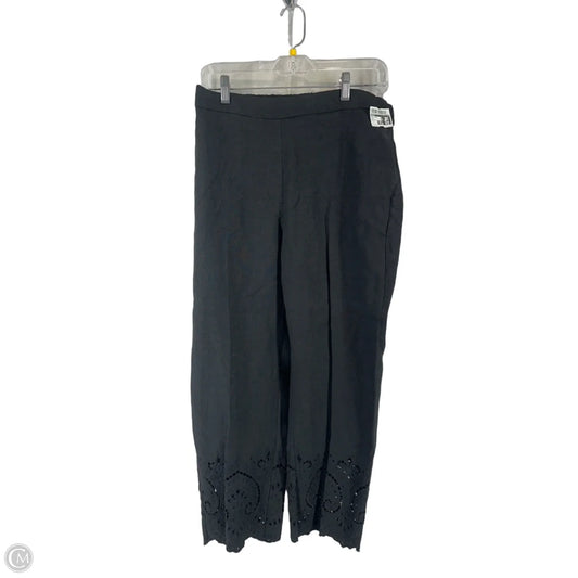 Pants Linen By Chicos In Black, Size: 6