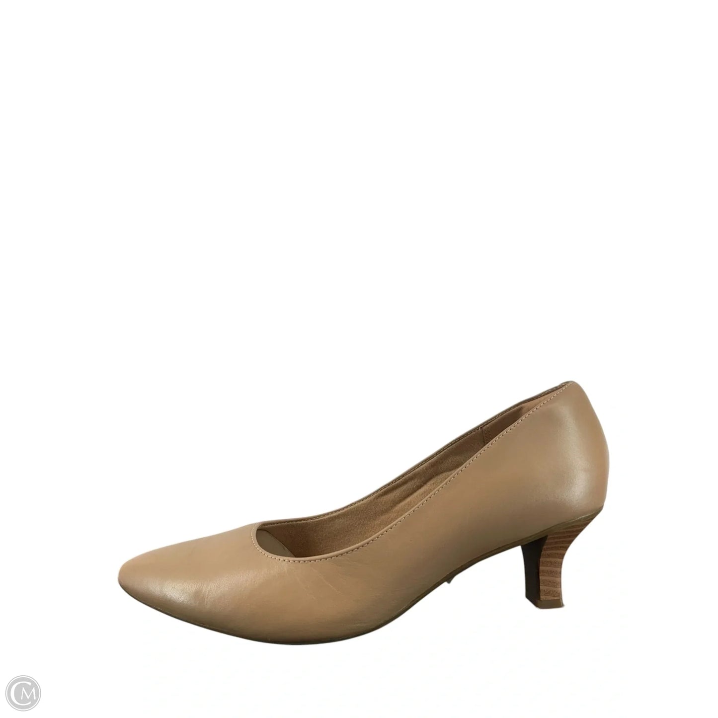 Shoes Heels Kitten By Clarks In Beige, Size: 10