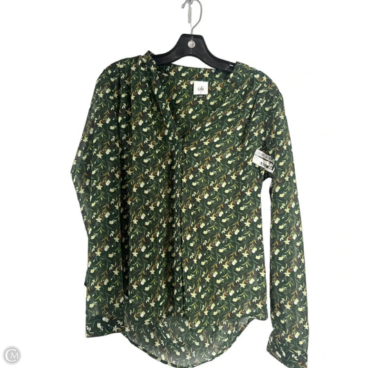 Top Long Sleeve By Cabi In Green, Size: M