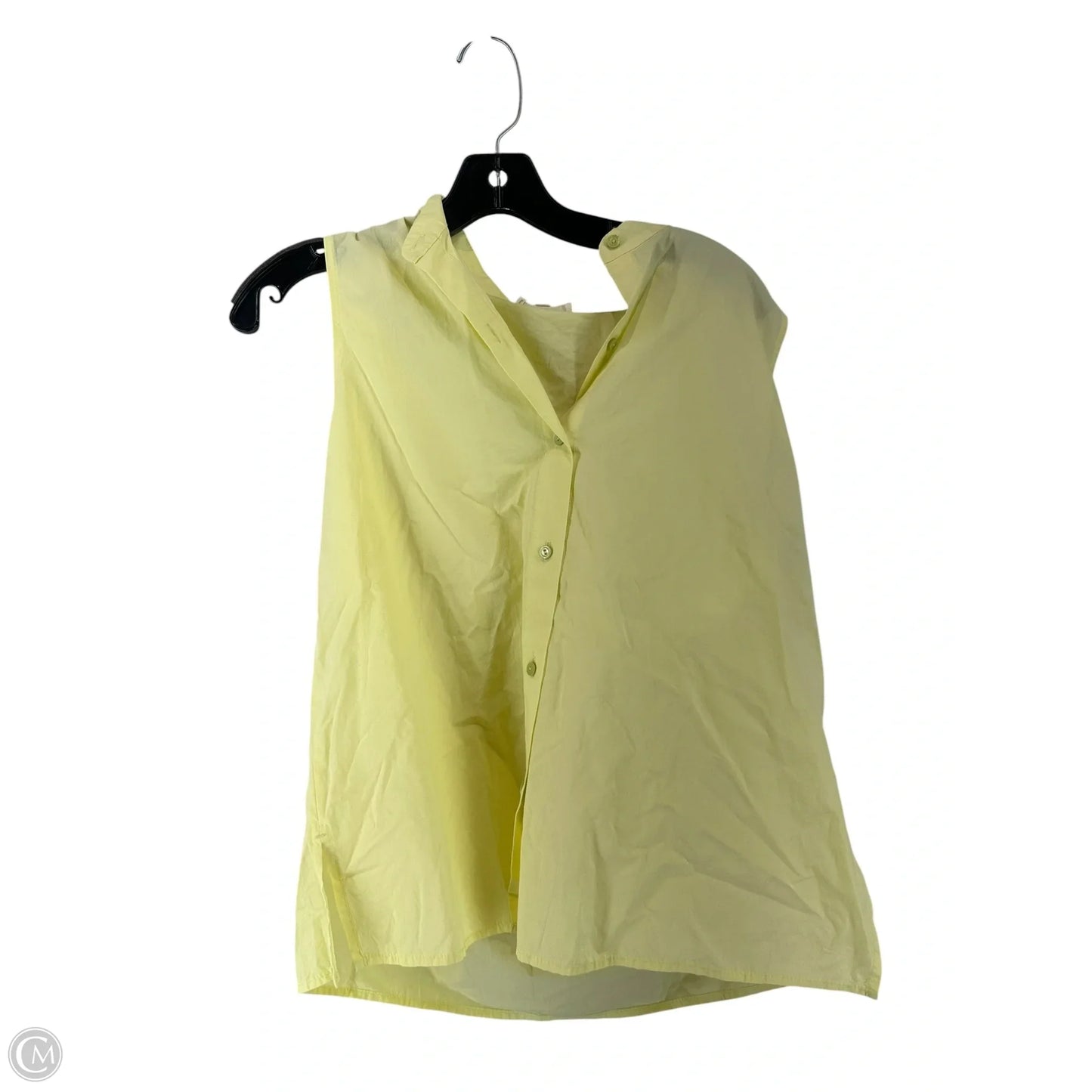 Top Sleeveless By Eileen Fisher In Yellow, Size: S