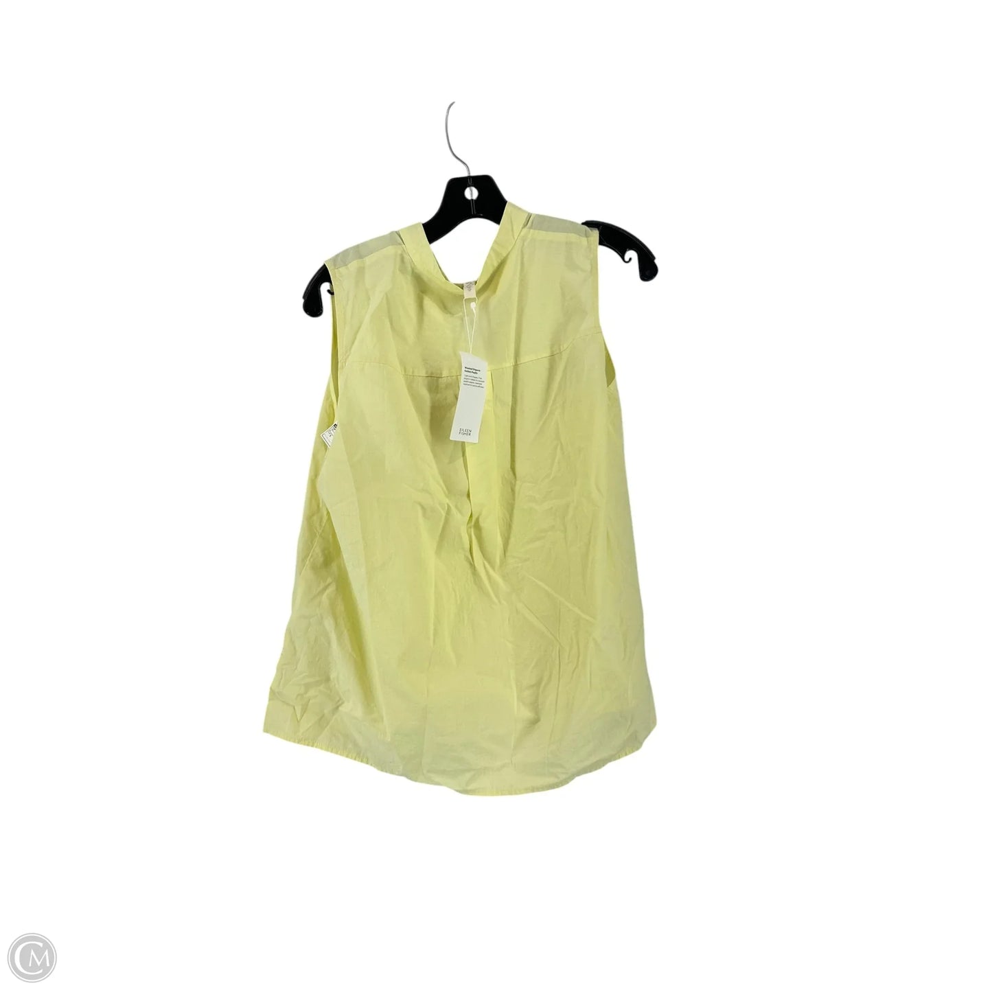 Top Sleeveless By Eileen Fisher In Yellow, Size: S