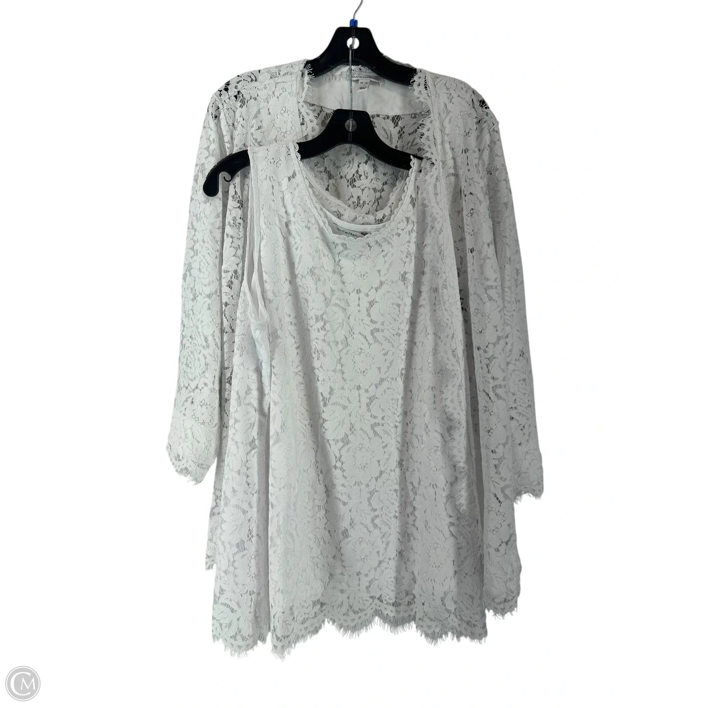 Sweater 2pc By Isaac Mizrahi Live Qvc In White, Size: Xl