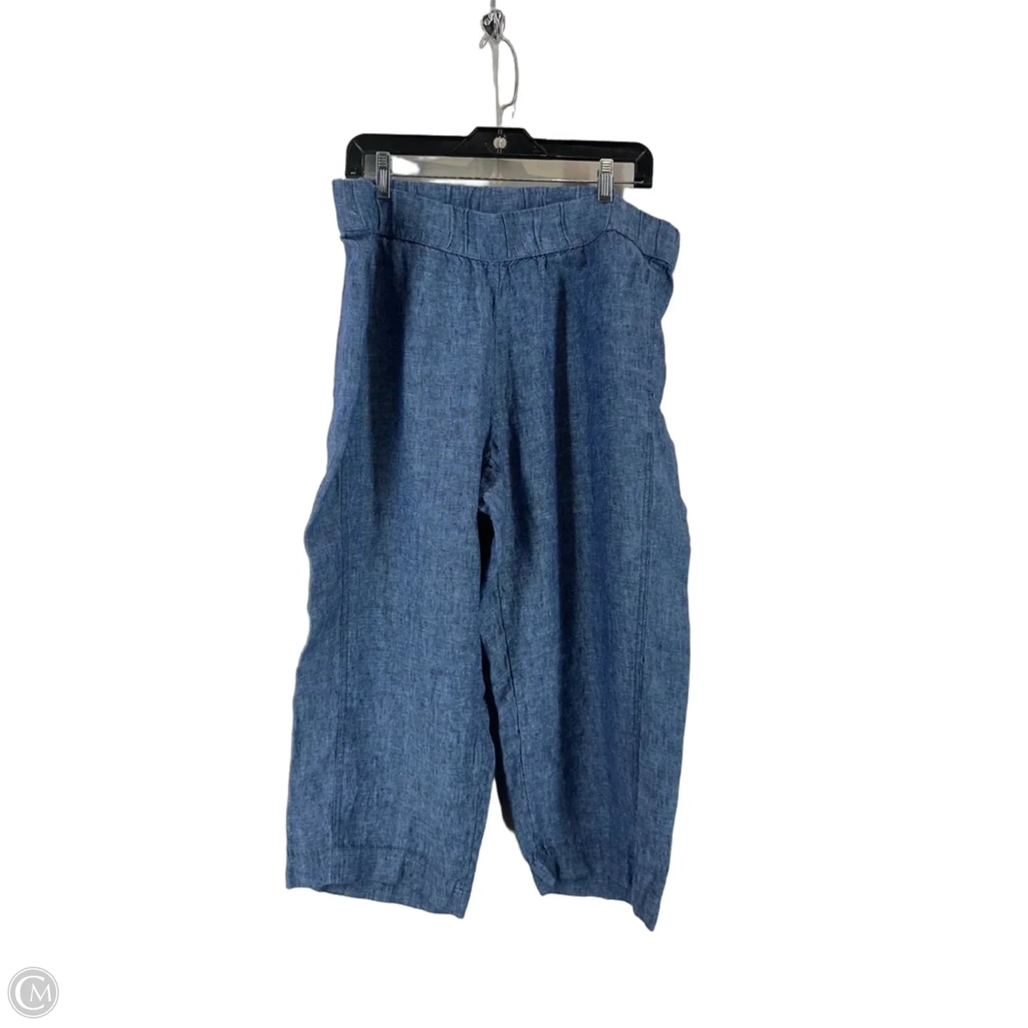 Pants Linen By Pure Jill In Blue, Size: Xl