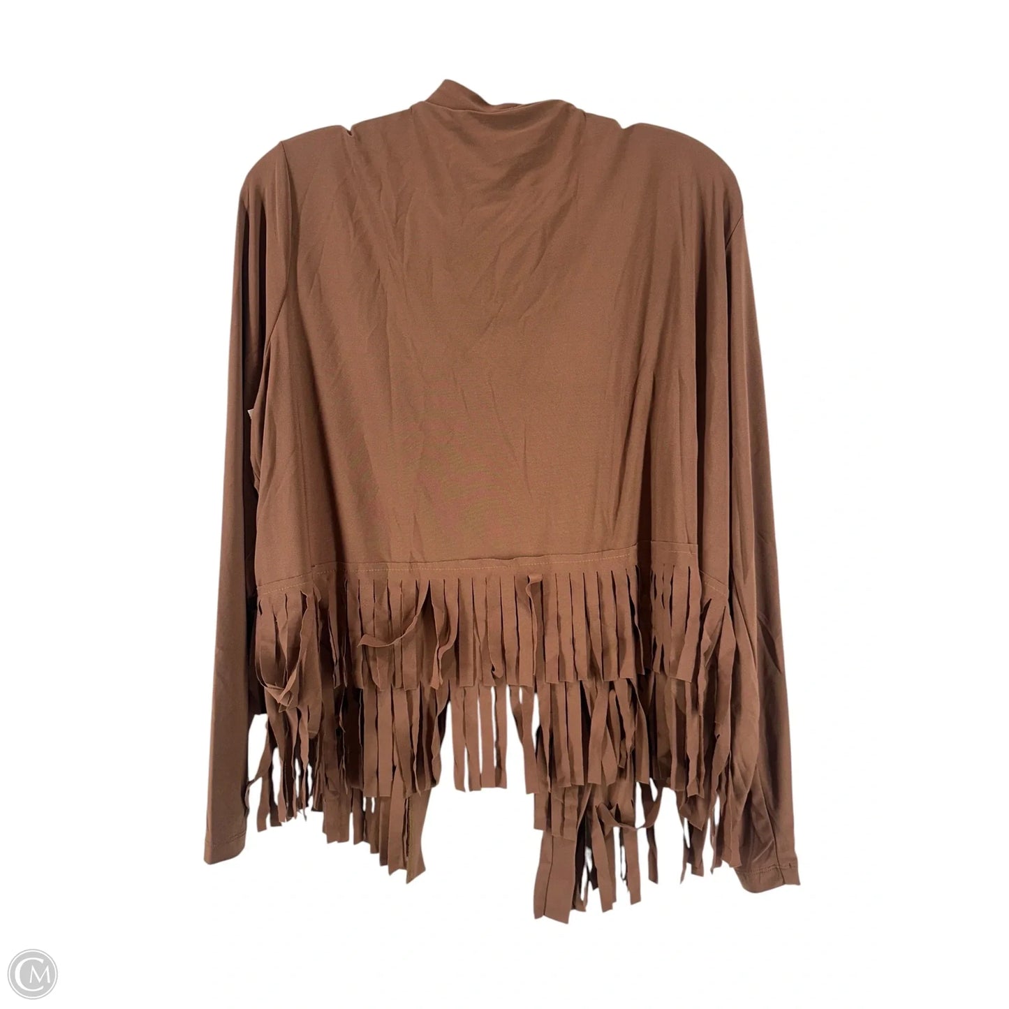 Top Long Sleeve By Clothes Mentor In Brown, Size: Xl